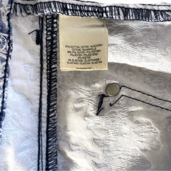 ANTHROPOLOGIE Pilcro Jacquard Spring Summer Pants - Picture 16 of 16